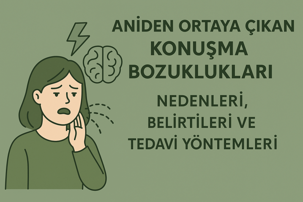 aniden ortaya çıkan konuşma bozuklukları