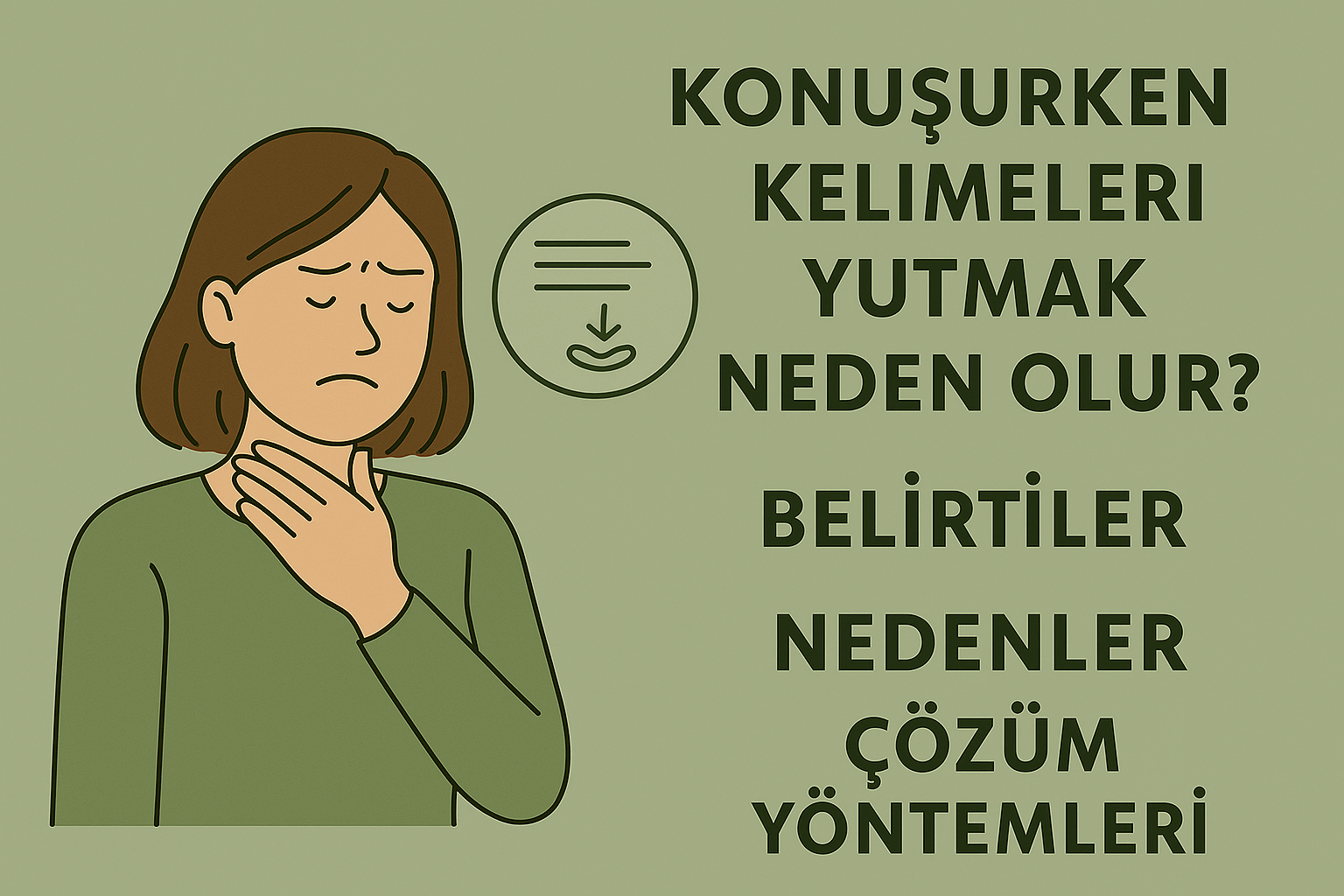 konuşurken kelimeleri yutmak neden olur