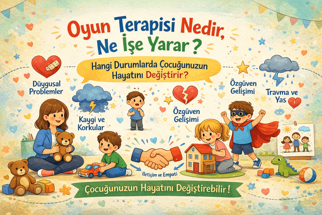 oyun terapisi nedir çocuklar için ne işe yarar